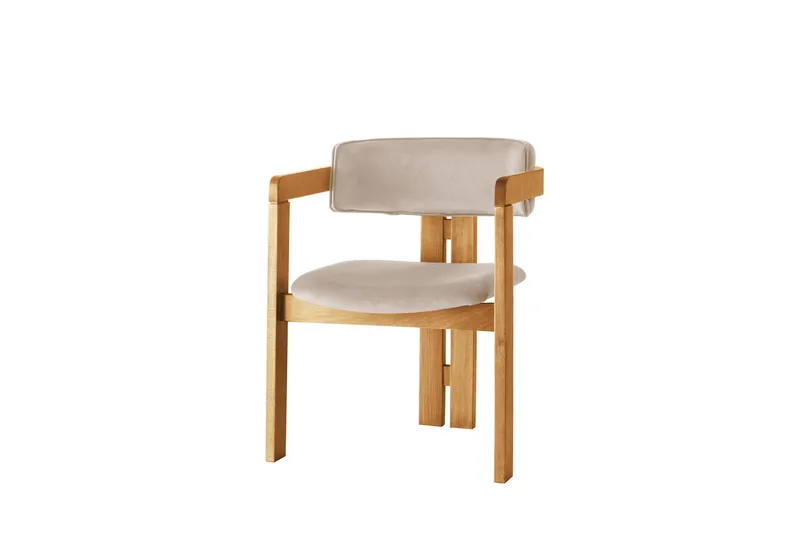 Dylana Karmstol - Ek/Beige - Möbler - Fåtölj & stolar - Matstol & köksstol