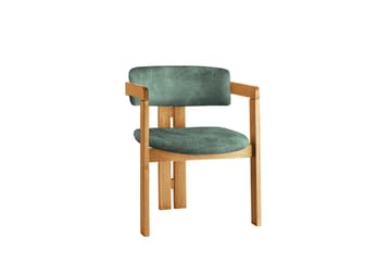 Dylana Karmstol - Ek/Grön - Möbler - Fåtölj & stolar - Matstol & köksstol