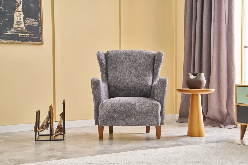 Edgara Fåtölj - Grå - Möbler - Fåtölj & stolar - Fåtölj