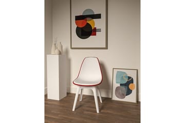 Edoardo Matstol - Röd/Vit - Möbler - Fåtölj & stolar - Matstol & köksstol