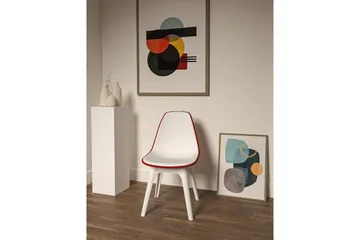 Edoardo Matstol - Röd/Vit - Möbler - Fåtölj & stolar - Matstol & köksstol