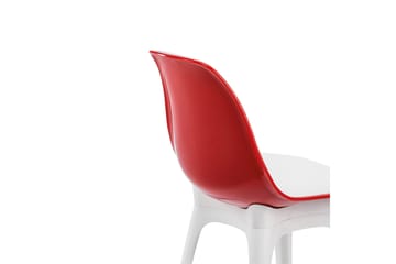 Edoardo Matstol - Röd/Vit - Möbler - Fåtölj & stolar - Matstol & köksstol