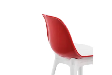 Edoardo Matstol - Röd/Vit - Möbler - Fåtölj & stolar - Matstol & köksstol