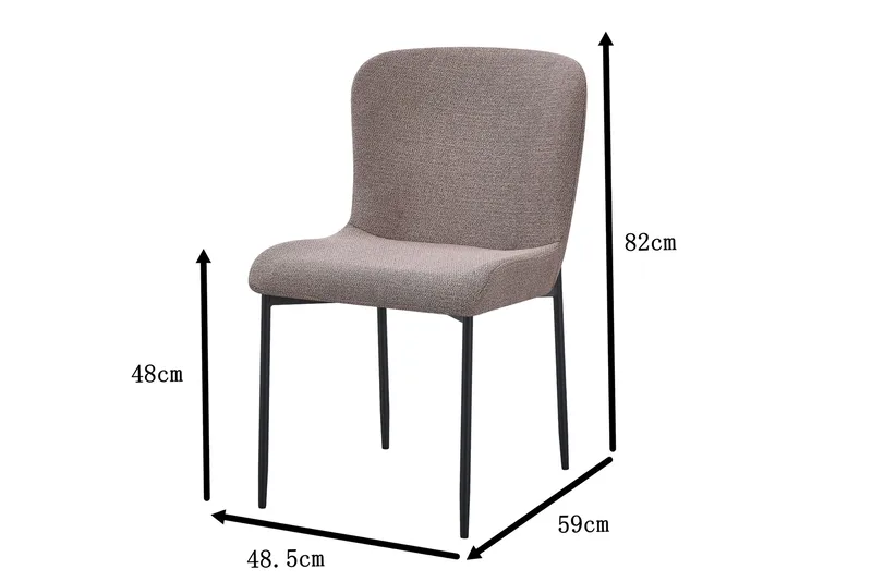 Elsie Matstol - Grå - Möbler - Fåtölj & stolar - Matstol & köksstol