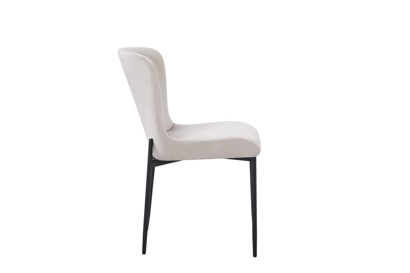 Elsie Matstol Sammet - Beige - Möbler - Fåtölj & stolar - Matstol & köksstol