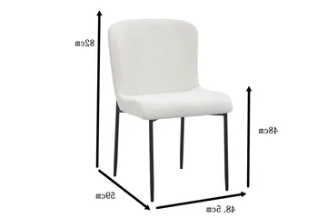 Elsie Matstol - Vit - Möbler - Fåtölj & stolar - Matstol & köksstol