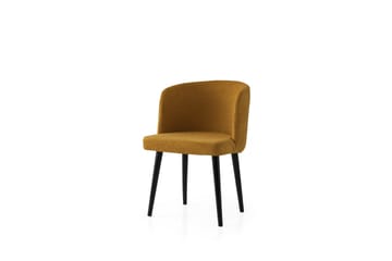 Errol Matstol - Svart/Gul - Möbler - Fåtölj & stolar - Matstol & köksstol