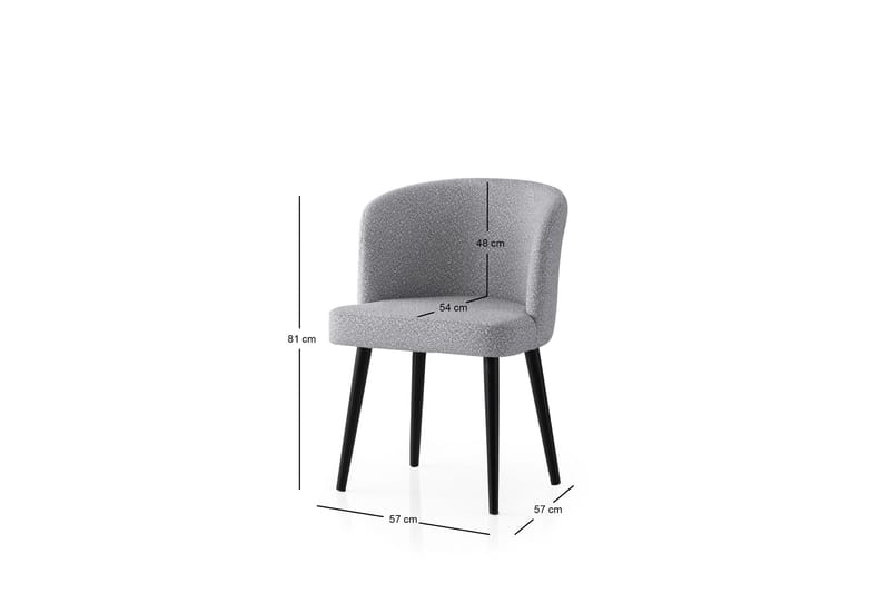 Errol Matstol - Svart/Ljusgrå - Möbler - Fåtölj & stolar - Matstol & köksstol