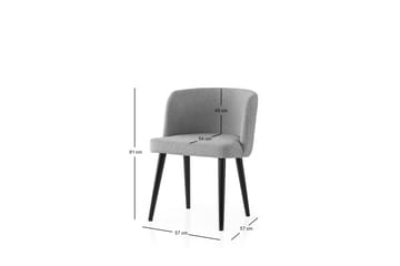 Errol Matstol - Svart/Ljusgrå - Möbler - Fåtölj & stolar - Matstol & köksstol