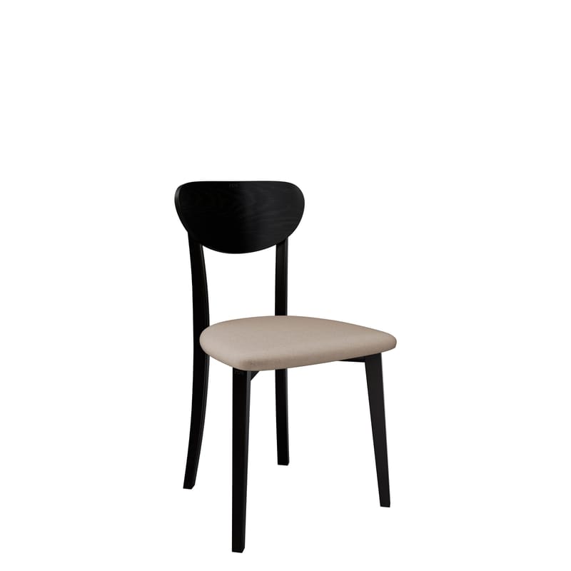 Esher Matstol, svart, beige