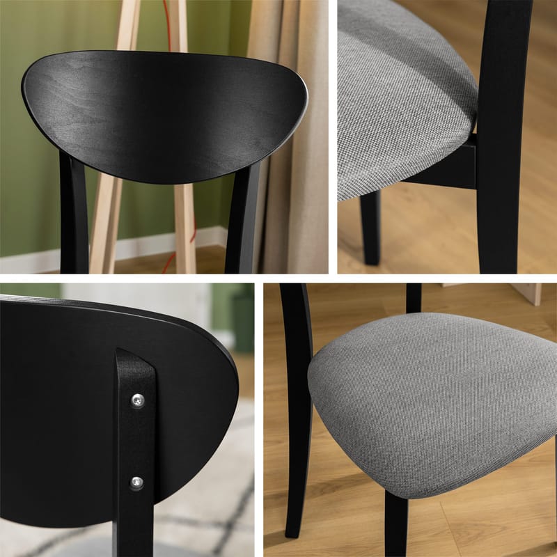 Esher Matstol - svart, beige - Möbler - Fåtölj & stolar - Matstol & köksstol