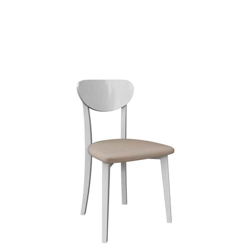 Esher Matstol, vit, beige