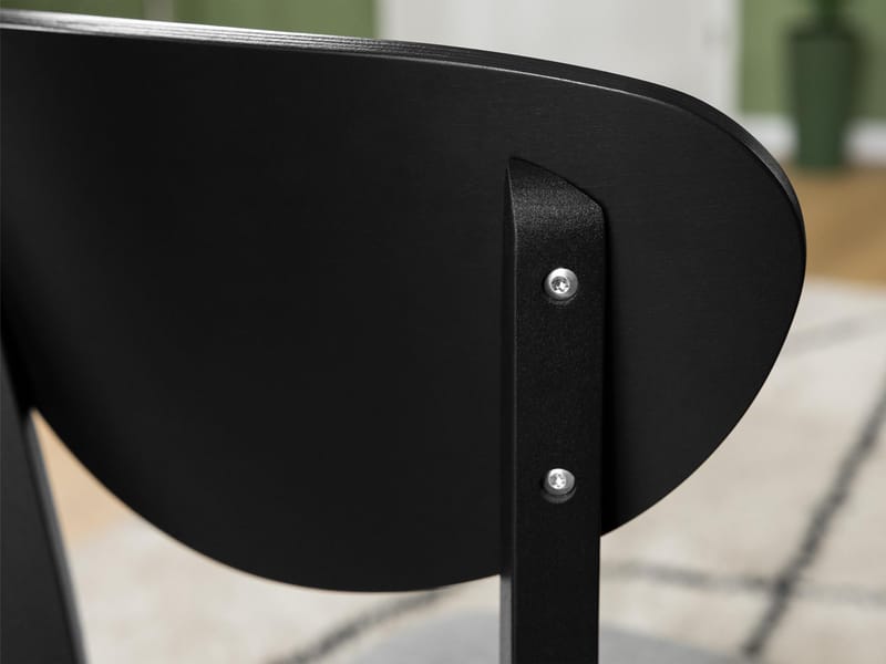 Esher Matstol - vit, svart - Möbler - Fåtölj & stolar - Matstol & köksstol