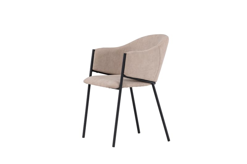 Evelina Matstol med Armstöd - Beige - Möbler - Fåtölj & stolar - Matstol & köksstol