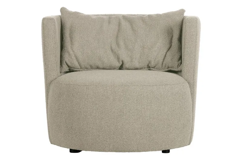 Explore Rund Fåtölj i Boucle - Beige - Möbler - Fåtölj & stolar - Fåtölj