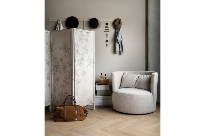 Explore Rund Fåtölj i Boucle - Beige - Möbler - Fåtölj & stolar - Fåtölj