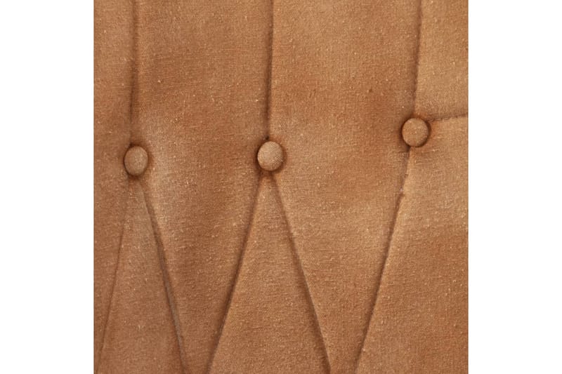 Öronlappsfåtölj brun kanvas - Brun - Öronlappsfåtölj