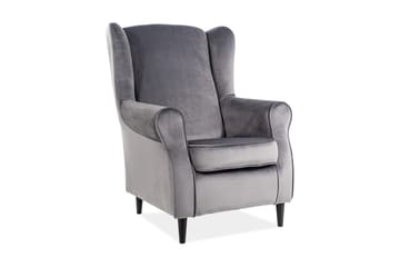 Abaron Öronlappsfåtölj - Grå - Möbler - Fåtölj & stolar - Fåtölj - Öronlappsfåtölj