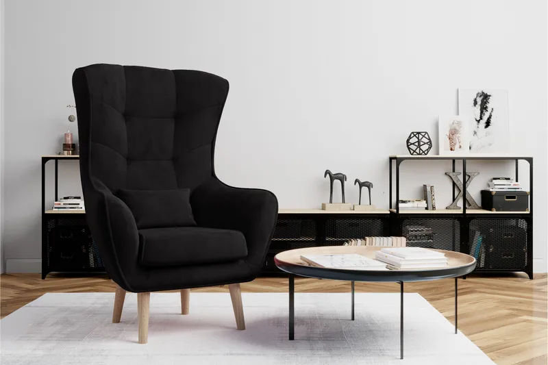 Arti Öronlappsfåtölj - Svart - Möbler - Fåtölj & stolar - Fåtölj - Öronlappsfåtölj