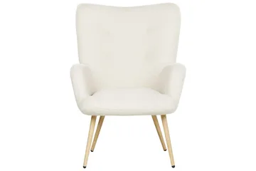 Öronlappsfåtölj Vejle - Beige, svart - Möbler - Fåtölj & stolar - Fåtölj - Öronlappsfåtölj