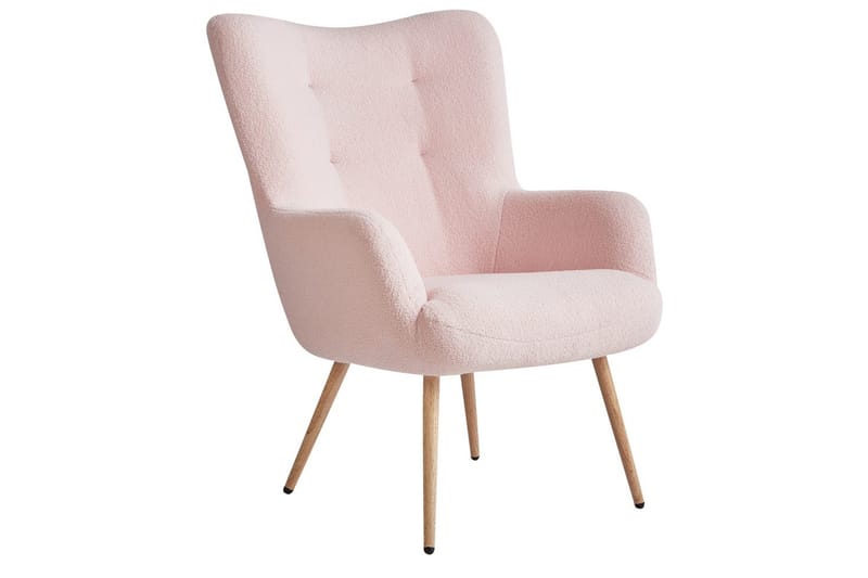Öronlappsfåtölj Vejle - Beige, vit - Möbler - Fåtölj & stolar - Fåtölj - Öronlappsfåtölj