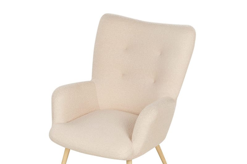 Öronlappsfåtölj Vejle - Rosa, mörkt trä - Möbler - Fåtölj & stolar - Fåtölj - Öronlappsfåtölj