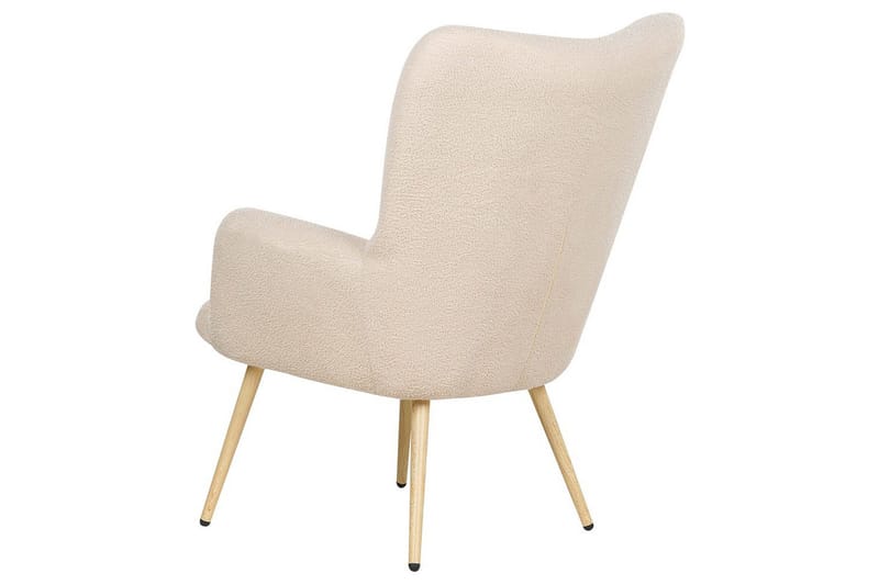 Öronlappsfåtölj Vejle - Rosa, mörkt trä - Möbler - Fåtölj & stolar - Fåtölj - Öronlappsfåtölj