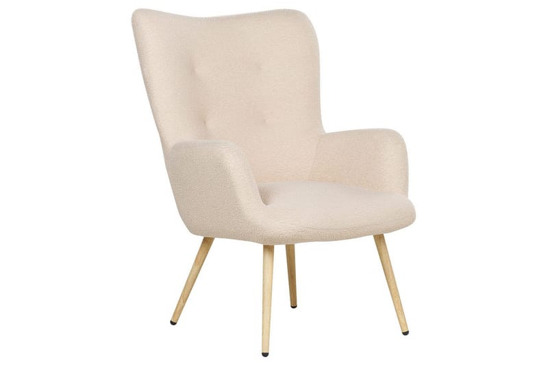 Öronlappsfåtölj Vejle - Rosa, mörkt trä - Möbler - Fåtölj & stolar - Fåtölj - Öronlappsfåtölj