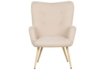 Öronlappsfåtölj Vejle - Rosa, mörkt trä - Möbler - Fåtölj & stolar - Fåtölj - Öronlappsfåtölj