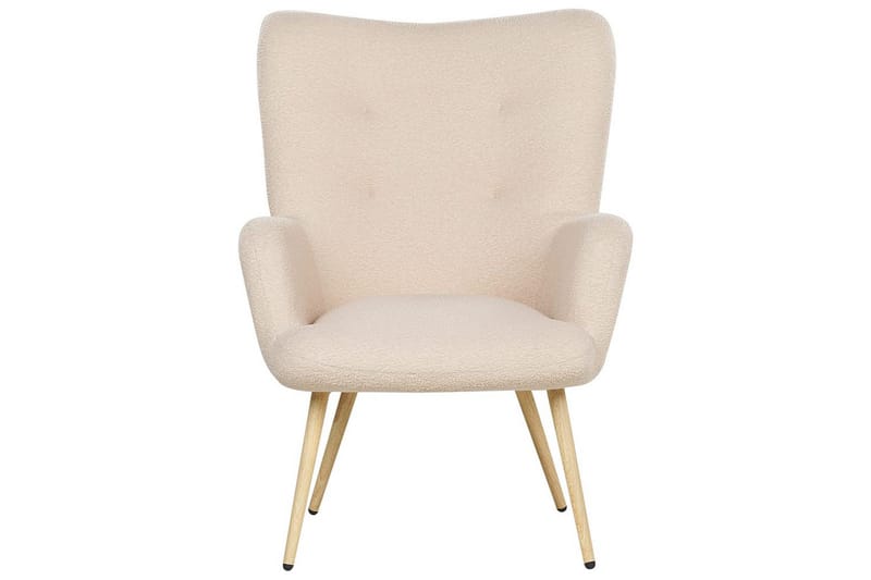 Öronlappsfåtölj Vejle - Rosa, mörkt trä - Möbler - Fåtölj & stolar - Fåtölj - Öronlappsfåtölj