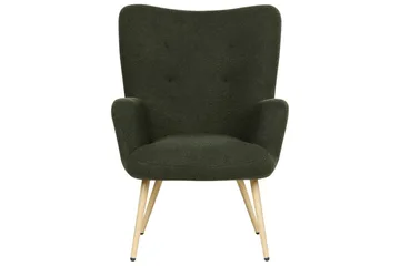 Öronlappsfåtölj Vejle - Vit, Svart - Möbler - Fåtölj & stolar - Fåtölj - Öronlappsfåtölj