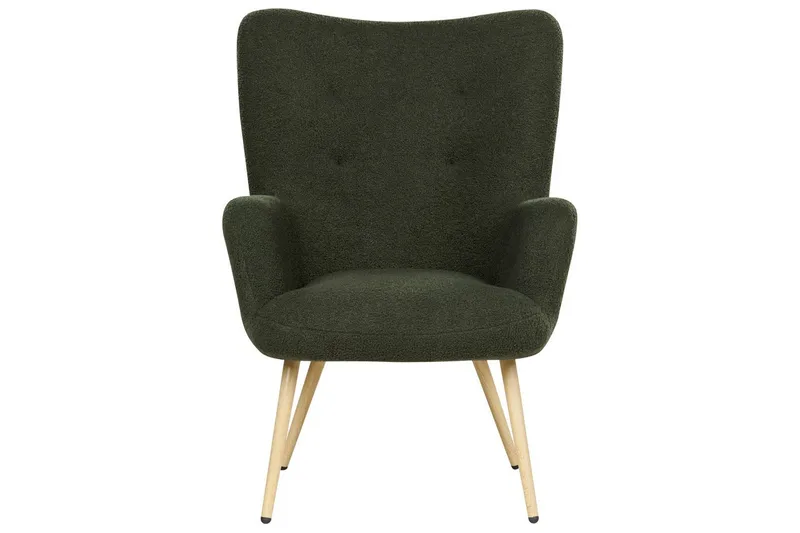 Öronlappsfåtölj Vejle - Vit, Svart - Möbler - Fåtölj & stolar - Fåtölj - Öronlappsfåtölj