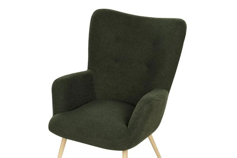 Öronlappsfåtölj Vejle - Vit, Svart - Möbler - Fåtölj & stolar - Fåtölj - Öronlappsfåtölj