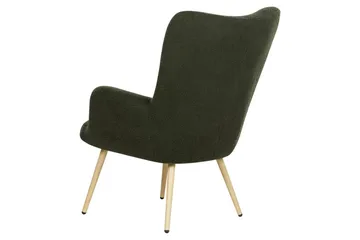 Öronlappsfåtölj Vejle - Vit, Svart - Möbler - Fåtölj & stolar - Fåtölj - Öronlappsfåtölj