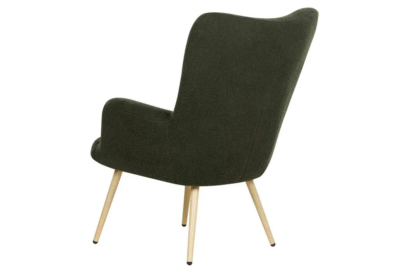 Öronlappsfåtölj Vejle - Vit, Svart - Möbler - Fåtölj & stolar - Fåtölj - Öronlappsfåtölj