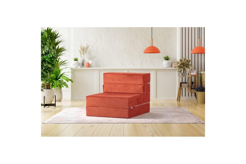 1-sits bäddsoffa Maroubridge Apelsin - Apelsin - Möbler - Fåtölj & stolar - Fåtölj - Bäddfåtölj