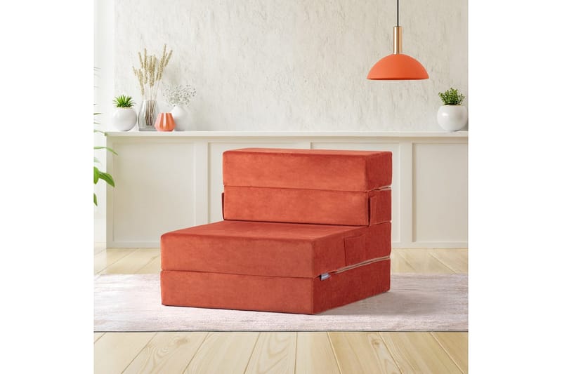 1-sits bäddsoffa Maroubridge Apelsin - Apelsin - Möbler - Fåtölj & stolar - Fåtölj - Bäddfåtölj