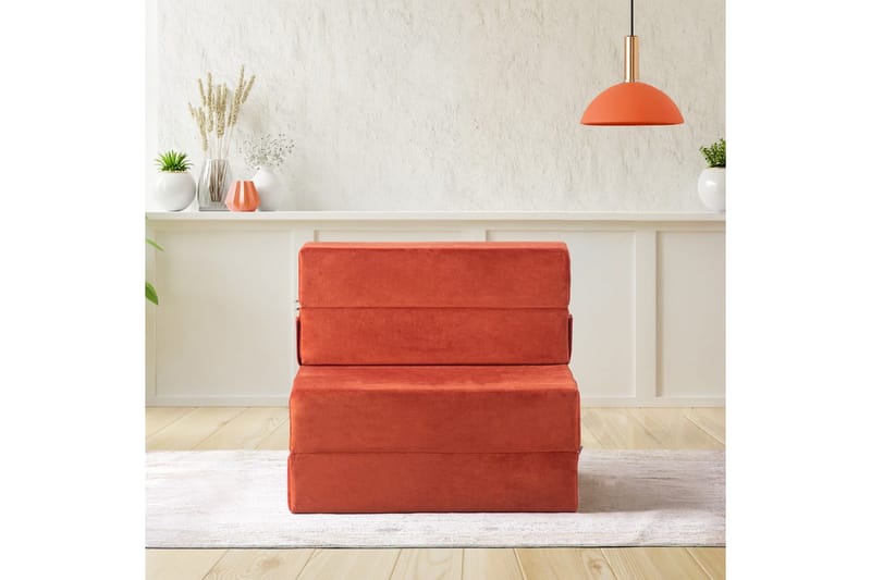 1-sits bäddsoffa Maroubridge Apelsin - Apelsin - Möbler - Fåtölj & stolar - Fåtölj - Bäddfåtölj
