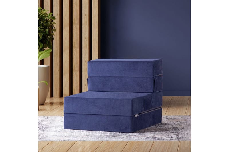 1-sits bäddsoffa Maroubridge Blå - Blå - Möbler - Fåtölj & stolar - Fåtölj - Bäddfåtölj