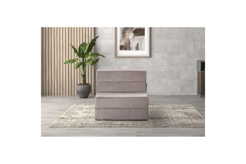 1-sits bäddsoffa Maroubridge Ljusgrå - Ljusgrå - Möbler - Fåtölj & stolar - Fåtölj - Bäddfåtölj