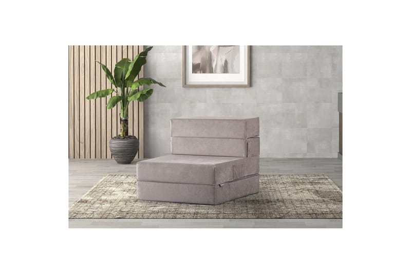 1-sits bäddsoffa Maroubridge Ljusgrå - Ljusgrå - Möbler - Fåtölj & stolar - Fåtölj - Bäddfåtölj