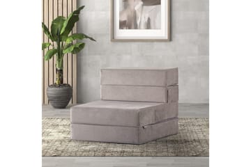 1-sits bäddsoffa Maroubridge Ljusgrå - Ljusgrå - Möbler - Fåtölj & stolar - Fåtölj - Bäddfåtölj