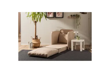 1-sits bäddsoffa Rubby Beige - Beige - Möbler - Fåtölj & stolar - Fåtölj - Bäddfåtölj