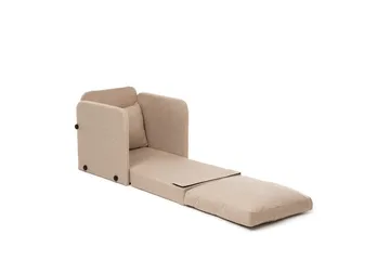 1-sits bäddsoffa Rubby Beige - Beige - Möbler - Fåtölj & stolar - Fåtölj - Bäddfåtölj