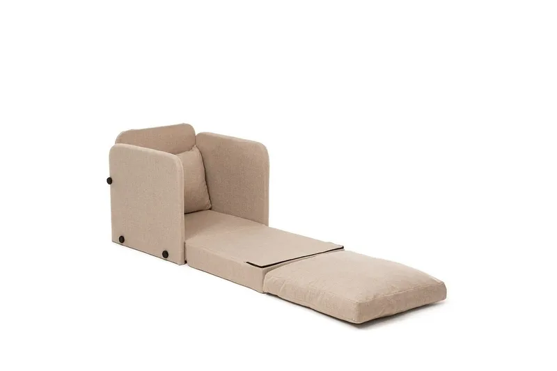 1-sits bäddsoffa Rubby Beige - Beige - Möbler - Fåtölj & stolar - Fåtölj - Bäddfåtölj