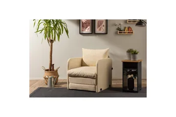 1-sits bäddsoffa Rubby Grädde - Grädde - Möbler - Fåtölj & stolar - Fåtölj - Bäddfåtölj