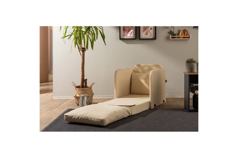 1-sits bäddsoffa Rubby Grädde - Grädde - Möbler - Fåtölj & stolar - Fåtölj - Bäddfåtölj