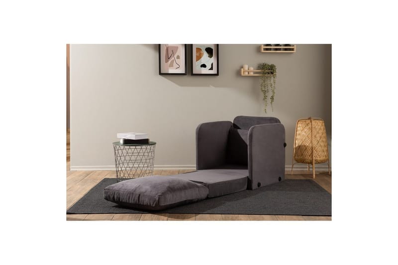 1-sits bäddsoffa Rubby Grå - Grå - Möbler - Fåtölj & stolar - Fåtölj - Bäddfåtölj