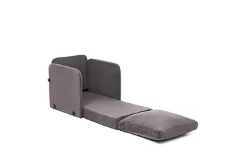 1-sits bäddsoffa Rubby Grå - Grå - Möbler - Fåtölj & stolar - Fåtölj - Bäddfåtölj