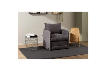 1-sits bäddsoffa Rubby Grå - Grå - Möbler - Fåtölj & stolar - Fåtölj - Bäddfåtölj